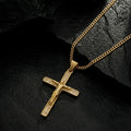 Combo Cadena Cubana 3mm + Dije Cristo