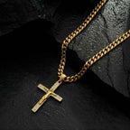 Combo Cadena Cubana 6mm + Dije Cristo