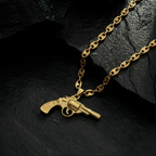 Combo Cadena Gucci + Dije Pistola